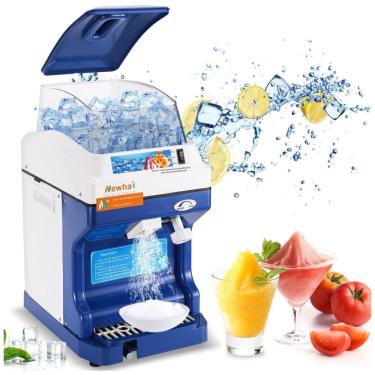 Imagem de Máquina de Raspadinha Automática Produz até 200kg, h 300W, 110v, NEWHAI, Azul