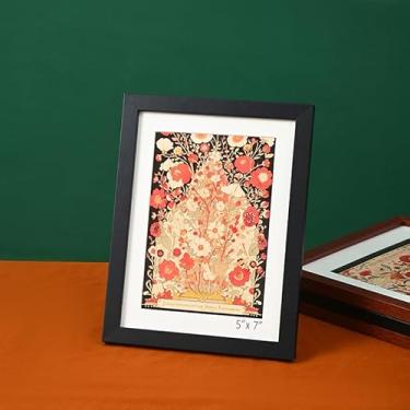 Imagem de Porta-retrato 12 x 18 cm com coleção Shatter-Streamline - Moldura fina para exibição de parede e mesa - Ferragens para pendurar e cavalete traseiro incluídas - Preto 1 pacote