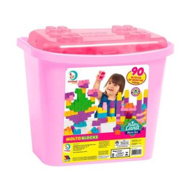 Imagem de Blocos de Montar Block Box Meninas Cardoso Toys - 90 Peças