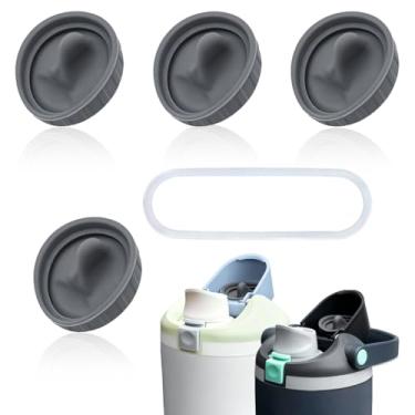 Imagem de 4 peças de rolha de substituição e 1 anel de vedação de garrafa para garrafa Owala FreeSip Sway 850 g 1,134 g, tampa de borracha de silicone sem BPA, para vedação de borracha Owala peças de reposição