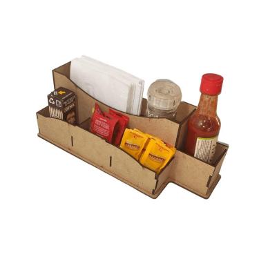 Imagem de Porta Guardanapo E Sachê Em Mdf - Kit 10 Unidades