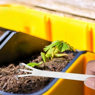 Imagem de Ancinho de raiz de aço inoxidável, ferramenta de árvore de bonsai de 3 garras com alça ergonômica para soltar o solo