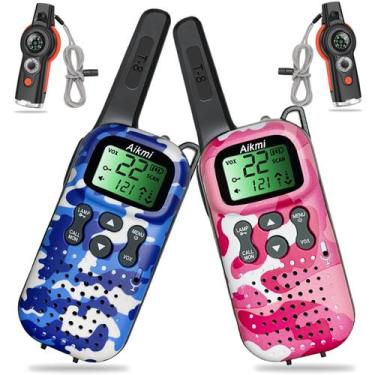 Imagem de Brinquedos ao ar livre com rádio bidirecional Walkie Talkies Aikmi Kid