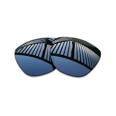 Imagem de MYCOURAG Lentes de reposição polarizadas com proteção UV para óculos de sol Ray-Ban RW4014 Skyler (Gen 2) 52 mm – Revestimento espelhado de titânio polarizado