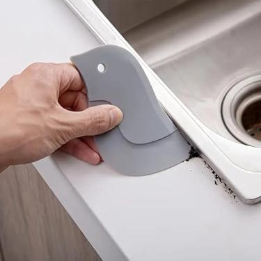 Imagem de Raspador macio de silicone multifuncional ferramenta de limpeza de cozinha para gordura e cozimento, ideal para remover resíduos de pias e bancadas, ferramenta raspadora de cozinha