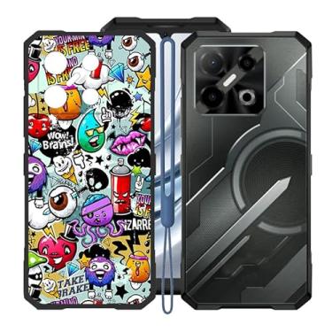 Imagem de WXPPJ Capa de telefone para Doogee Blade GT Play Cover (6,7 polegadas), proteção à prova de choque de silicone macio TPU preto amortecedor traseiro para Doogee Blade GT Play (6,7 polegadas) - capa