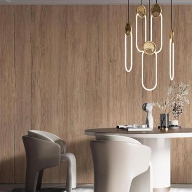 Imagem de Kit 9 Rolos Papel De Parede Adesivo Madeira Rústica 3,0M - Gh Papel De