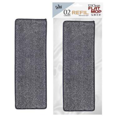 Imagem de Refil Mop Flat Esfregão Vassoura Mágica Rodo Limpeza 2 Pçs - Clink, CK