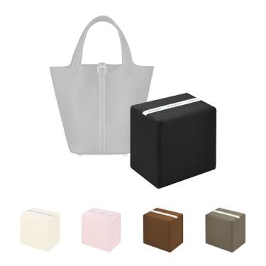 Imagem de KINGS IN BAG Bolsa de mão modeladora de travesseiro para sacolas, modelador de bolsa de luxo com seda leve, serve para 22 bolsas de picotina, interior de espuma viscoelástica macia (preto, picotin)