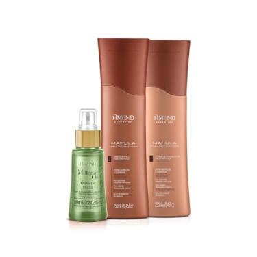 Imagem de Amend Expertise Marula Fabulous Shampoo 250ml + Condicionador 250ml + Millenar Oil Inchi 60ml