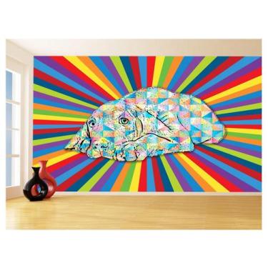 Imagem de Papel De Parede 3D Animais Pop Art Cachorro Pet 3,5M Pxa235 - Você Dec
