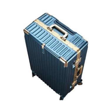 Imagem de Mala, bolsa de transporte, bolsa de transporte, grande capacidade, barra de transporte multiestágio, rotação de 360 graus, rodízios duplos, tipo E, à prova de choque, travável, gancho oculto, viagem