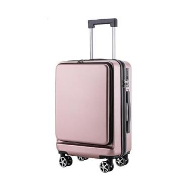 Imagem de Mala de viagem para pais e filhos, abertura frontal, portátil, embarque, viagem ao exterior, mala de viagem de negócios equipada com bolsa de transporte TSALok leve e resistente a impactos de vários