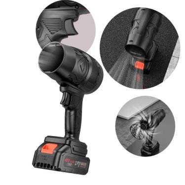 Imagem de Soprador de ar turbo portátil 35000pa com controle de velocidade, motor de cobre, bateria removível e design leve para limpeza rápida e eficiente