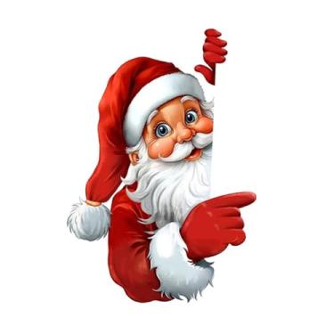 Imagem de MotiveTech Adesivo de Natal com Papai Noel, Decoração Natalina, PVC, Decorativo, Adesivo para Janela para Festas ao Ar Livre e Ambientes Internos