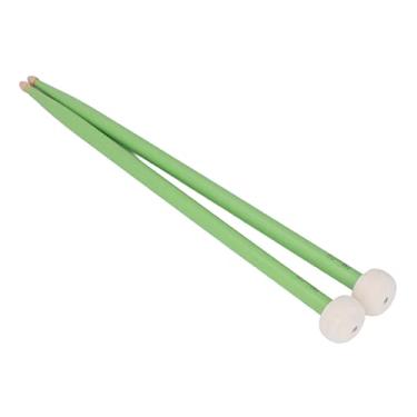Imagem de Acouto Conjunto de 2 Peças Com Cabeças de Feltro Premium e Alças de Bordo Resistentes - Baquetas de Percussão Antiderrapantes, Tambores, Tímpanos e Bumbos, Músicos e Entusiastas Ideais (Verde)