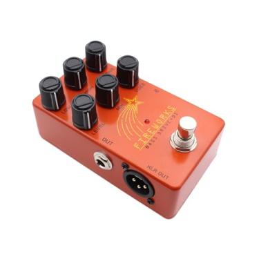 Imagem de SUNGOOYUE Pedal de Efeitos de Baixo, Simulador de Amplificador Valvulado, Pedal DI de Driver de Baixo Com Saída XLR de Equalizador de 3 Bandas, Caixa de Efeitos de Distorção de Overdrive