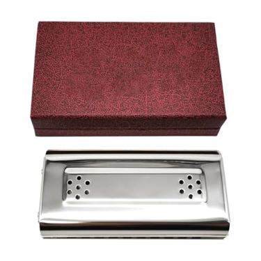 Imagem de Gaita profissional 10 16 24 furos dupla face gaita tremolo diatônica blues C e G teclas para jogadores adultos (10 furos)