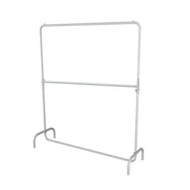 Imagem de Arara DUPLA Desmontável - Loja ou Closet 120cm (BRANCA)