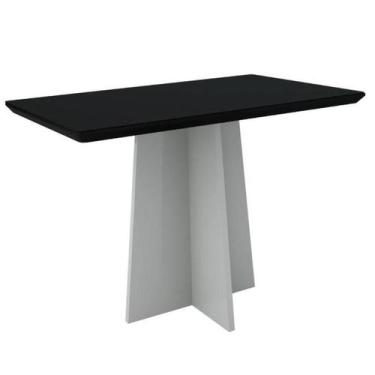 Imagem de Mesa Anitta 120X80 Off White/Preto - New Ceval