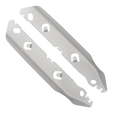 Imagem de YINETTECH 2 peças de suporte de para-choque dianteiro esquerdo direito 51117134098 51117134097 compatível com BMW E90 E91