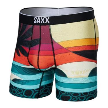 Imagem de Cueca boxer masculina Saxx – Cueca boxer de malha respirável VOLT com suporte embutido – Roupa íntima de treino para homens