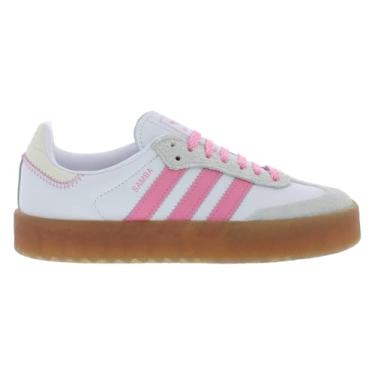 Imagem de adidas Tênis feminino Sambae, Branco/Rosa/Cáqui-Branco, 39