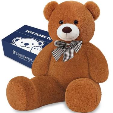 Imagem de Ursinho de pelúcia SNOWOLF Giant 120 cm marrom escuro