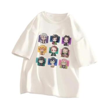 Imagem de Camiseta Unissex Demon Slayer Kimetsu No Yaiba Anime Verão Manga Curta