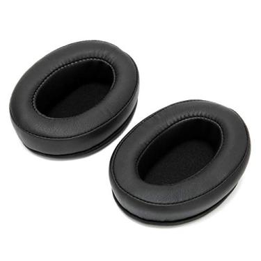 Imagem de Cryfokt Almofadas de Espuma para MOMENTUM 2.0, Substituição de Almofada de Ouvido Fácil de Instalar para Isolamento de Som Confortável e Claro (Preto)