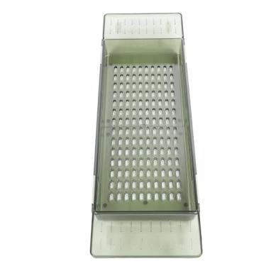 Imagem de Dioche Bandeja de Banheira Prateleira de Banheira Expansível Bandeja de Caddy Com Alça Antiderrapante para Quarto (Verde claro)