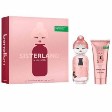 Imagem de Coffret Benetton Kit - Perfume Blush Cherry Benetton United Colors Sisterland + Body Lotion Kit-Feminino
