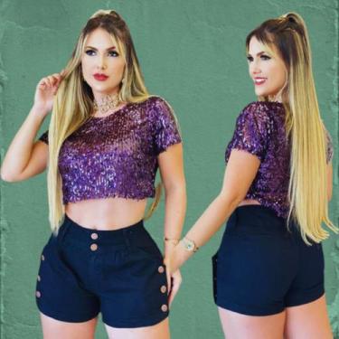 Imagem de Short Jeans Feminino Modelo 8 Botões, são especialmente desenvolvidas 