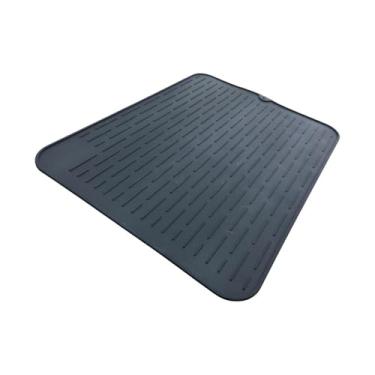 Imagem de Tapete Escorredor de Silicone 40cm | Secador de Louças, Tapete Antiderrapante Resistente ao Calor para Pia e Bancada