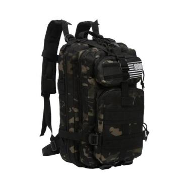 Imagem de Mochila Tática Grande De Nylon Impermeável 30L 50L Para Trekking, Pesc