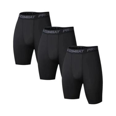 Imagem de Conjunto De 3 Cuecas Boxer Masculinas M-XXL De Secagem Rápida, Preto E