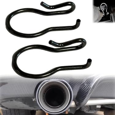 Imagem de MEILICACY 2 peças de válvula de escape de carro clipe de fixação arco de válvula de escape controle adequado para BMW i8 1 2 3 4 5 6 7 8 Series X1 X2 X5 X6