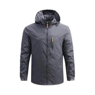 Imagem de Jaqueta Masculina Verde Militar De Algodão 2024 Corta-Vento Com Múltip