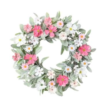 Imagem de oshhni Guirlanda de Páscoa decorativa de parede para porta de entrada, festa, guirlanda multifuncional, artificial para salas de estar.