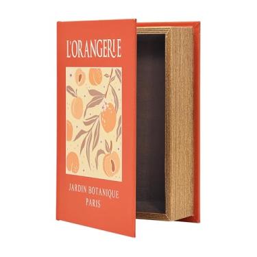 Imagem de PACOLO Caixas de livros decorativas, armazenamento de capa de madeira sintética para joias escondidas, dinheiro e dinheiro (LORANGERLE)
