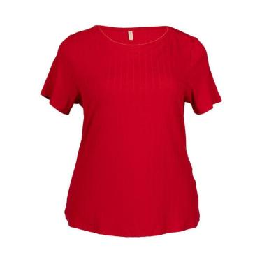 Imagem de Blusa Feminina Cativa Plus Size Canelada Vermelho-Feminino