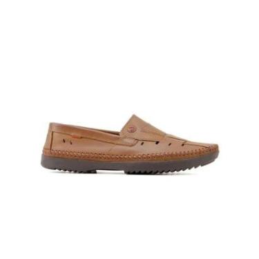 Imagem de Sapato Freeway Couro Mocassim Vazado Masculino Loganx-Masculino