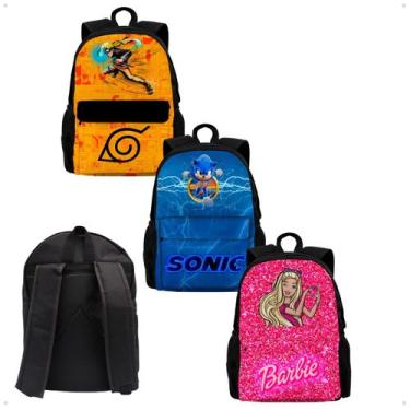 Imagem de Mochila Bolsa Com Carrinho Rodinha De Mão Puxar Infantil Criança Perso