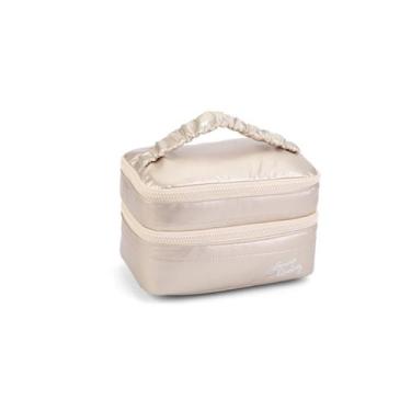 Imagem de Necessaire Matelassê Feminina Para Maquiagem com Divisórias - Seanite,