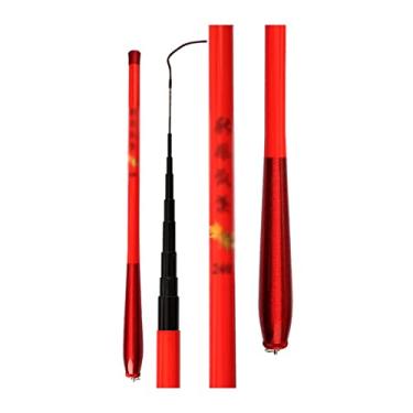 Imagem de Vara de pesca vara de pesca de fibra de carbono telescópica ultra-leve vara rígida para riachos de água doce vara de pesca 1,5-3,0 m varas de pesca (1,8 m)