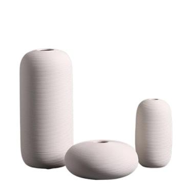 Imagem de KEG801302 Vasos para flores combinação branca vintage vaso de cerâmica arranjo sala de estar arranjo de flores hidropônico decoração casa vaso decorativo