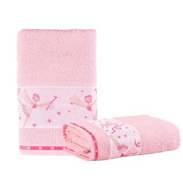 Imagem de Toalha de Banho Infantil 100% Algodão Bordada Estampa Kids - Bia Enxov