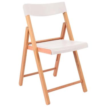 Imagem de Cadeira Potenza Branca Madeira Mista