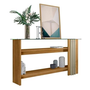 Imagem de Aparador Buffet Para Sala De Estar Frizz - 7 Decor Cumaru E Opala