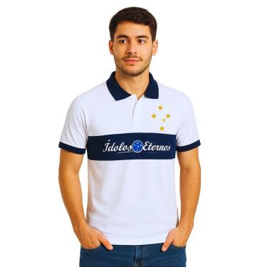 Imagem de Camisa Polo Cruzeiro Ídolos Eternos Adulto Oficial